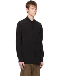 Chemise à manches longues noire Uma Wang