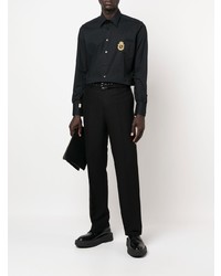 Chemise à manches longues noire Billionaire