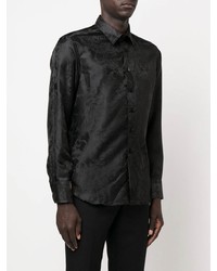 Chemise à manches longues noire Billionaire