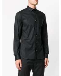 Chemise à manches longues noire Philipp Plein