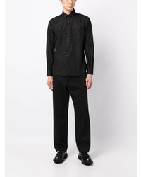 Chemise à manches longues noire Aspesi