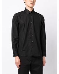 Chemise à manches longues noire Aspesi