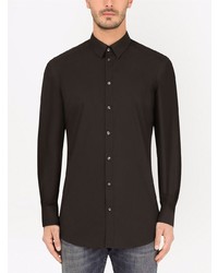 Chemise à manches longues noire Dolce & Gabbana