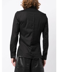 Chemise à manches longues noire Les Hommes