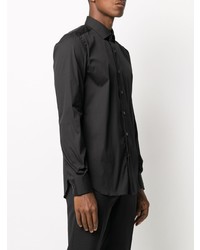 Chemise à manches longues noire Xacus