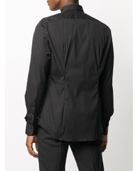 Chemise à manches longues noire Xacus