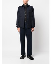 Chemise à manches longues noire Zegna