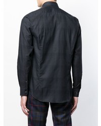 Chemise à manches longues noire Etro