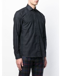 Chemise à manches longues noire Etro