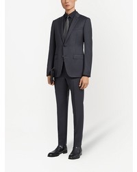 Chemise à manches longues noire Ermenegildo Zegna