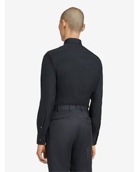 Chemise à manches longues noire Ermenegildo Zegna