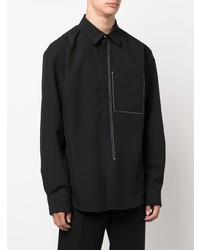 Chemise à manches longues noire Oamc