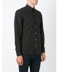 Chemise à manches longues noire Burberry