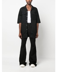 Chemise à manches longues noire Rick Owens DRKSHDW