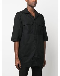 Chemise à manches longues noire Rick Owens DRKSHDW