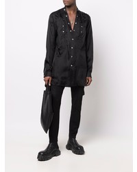 Chemise à manches longues noire Rick Owens DRKSHDW