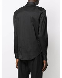 Chemise à manches longues noire Alexander McQueen