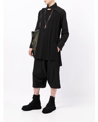 Chemise à manches longues noire Yohji Yamamoto