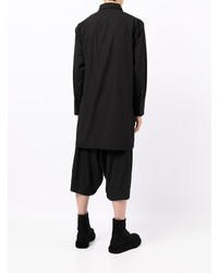 Chemise à manches longues noire Yohji Yamamoto