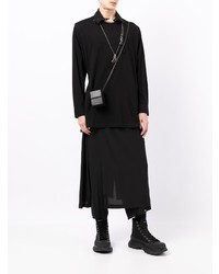 Chemise à manches longues noire Yohji Yamamoto