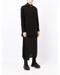 Chemise à manches longues noire Yohji Yamamoto