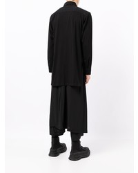 Chemise à manches longues noire Yohji Yamamoto