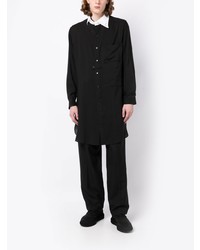 Chemise à manches longues noire Yohji Yamamoto