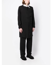 Chemise à manches longues noire Yohji Yamamoto