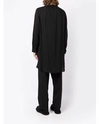 Chemise à manches longues noire Yohji Yamamoto