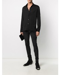 Chemise à manches longues noire Tom Ford