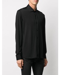 Chemise à manches longues noire Tom Ford