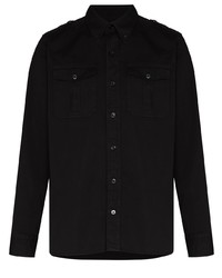 Chemise à manches longues noire Tom Ford