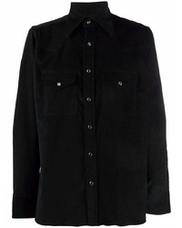 Chemise à manches longues noire Tom Ford