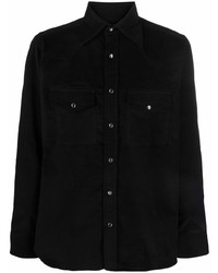 Chemise à manches longues noire Tom Ford