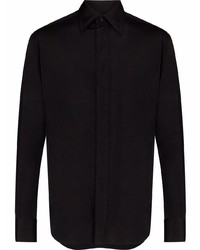 Chemise à manches longues noire Tom Ford