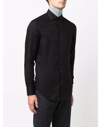 Chemise à manches longues noire Etro