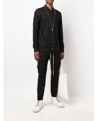 Chemise à manches longues noire Rick Owens