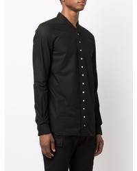 Chemise à manches longues noire Rick Owens