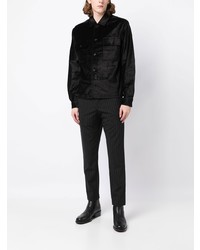 Chemise à manches longues noire BOSS