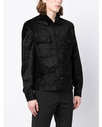 Chemise à manches longues noire BOSS