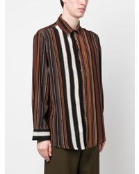 Chemise à manches longues noire Etro