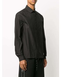 Chemise à manches longues noire Valentino