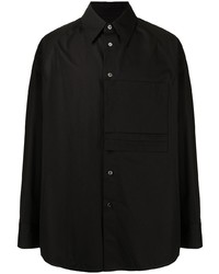 Chemise à manches longues noire Wooyoungmi