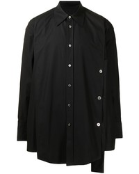 Chemise à manches longues noire Wooyoungmi