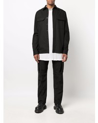 Chemise à manches longues noire Rick Owens