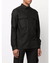 Chemise à manches longues noire Rick Owens