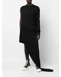 Chemise à manches longues noire Rick Owens DRKSHDW