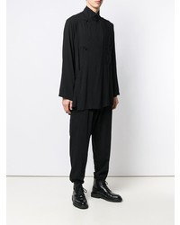 Chemise à manches longues noire Yohji Yamamoto