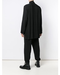 Chemise à manches longues noire Yohji Yamamoto