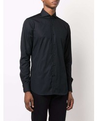 Chemise à manches longues noire Xacus